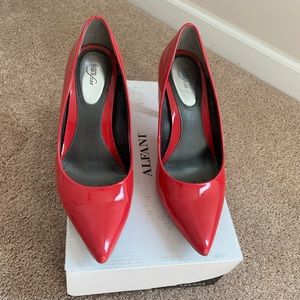 Alfani Red/ Coral Heels Size 9